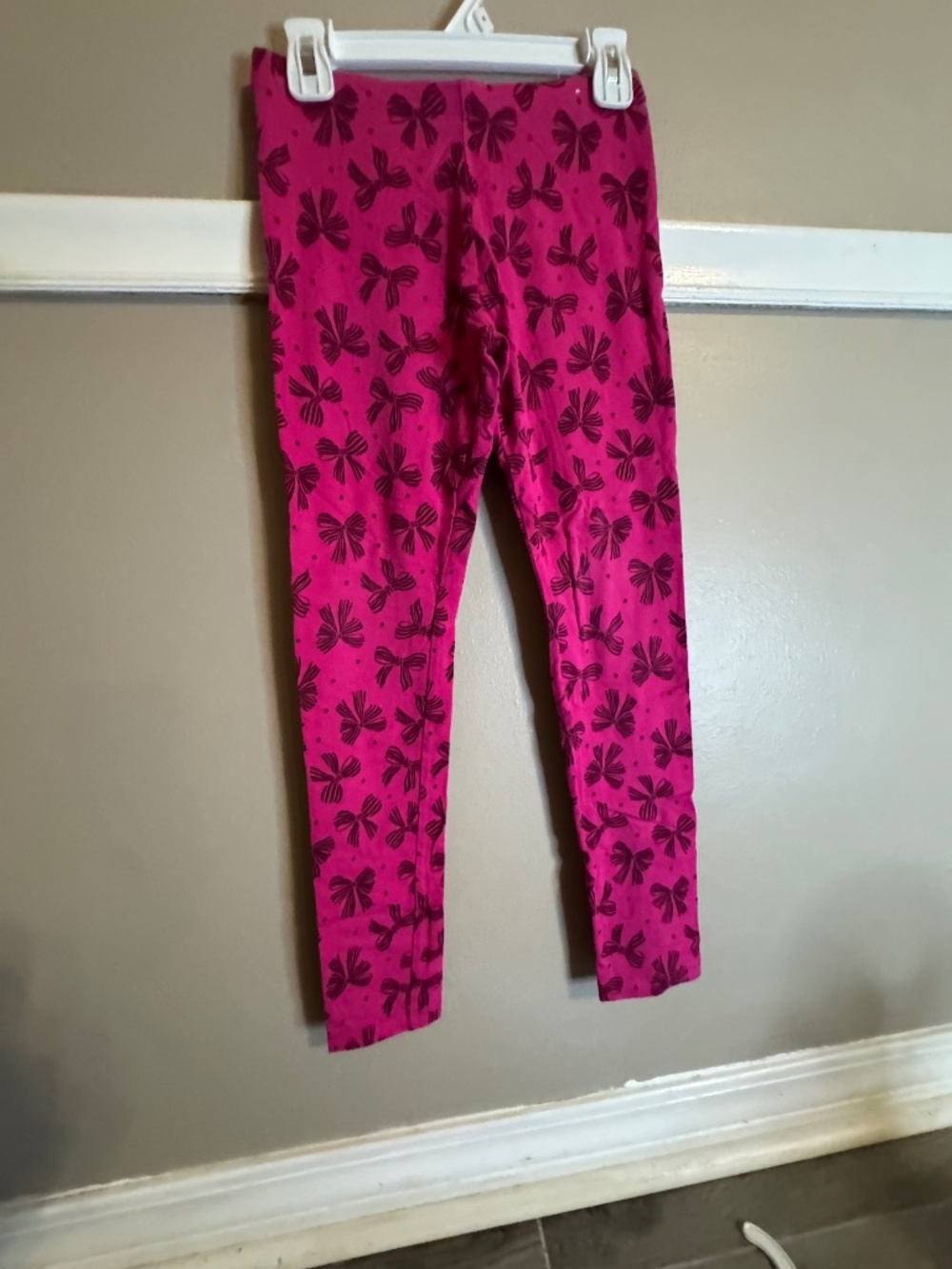 Pink Bow Leggings